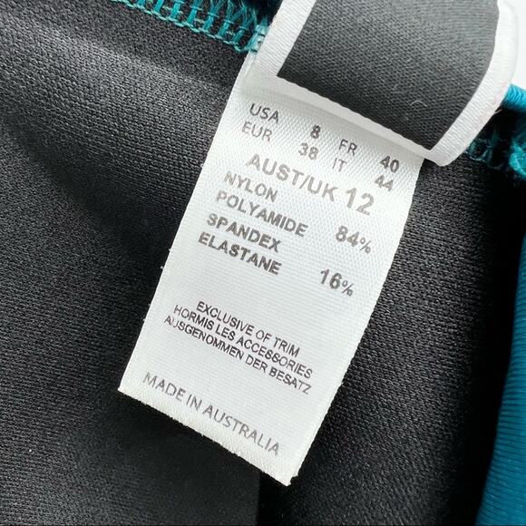 Jets by Jessika Allen Teal 2-Piece Push-Up Halter Bikini Set 6/8 - Picture 3 of 10